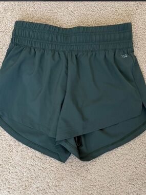 DSG Women's Forest Green Layered Athletic Shorts